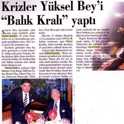 Basında Yüksel Balık