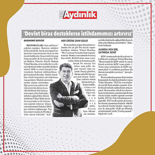 Basında Yüksel Balık